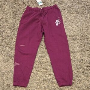 Nike Kids' Maroon Jogger Pants